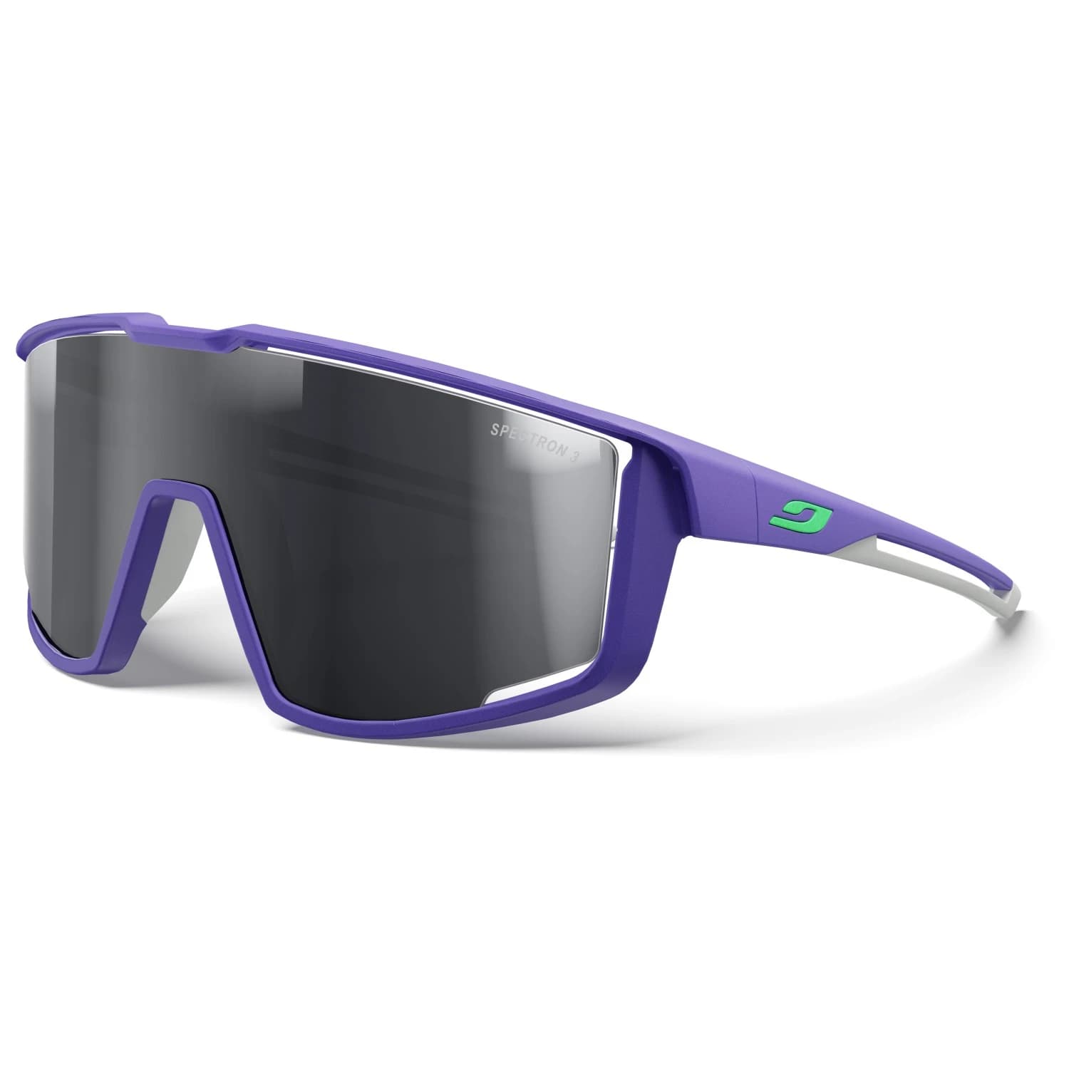 Очила за колоездене Julbo Fury Spectron S3 Cycling glasses - Violet / Grey / Green / Smokegrey / Silver Flash