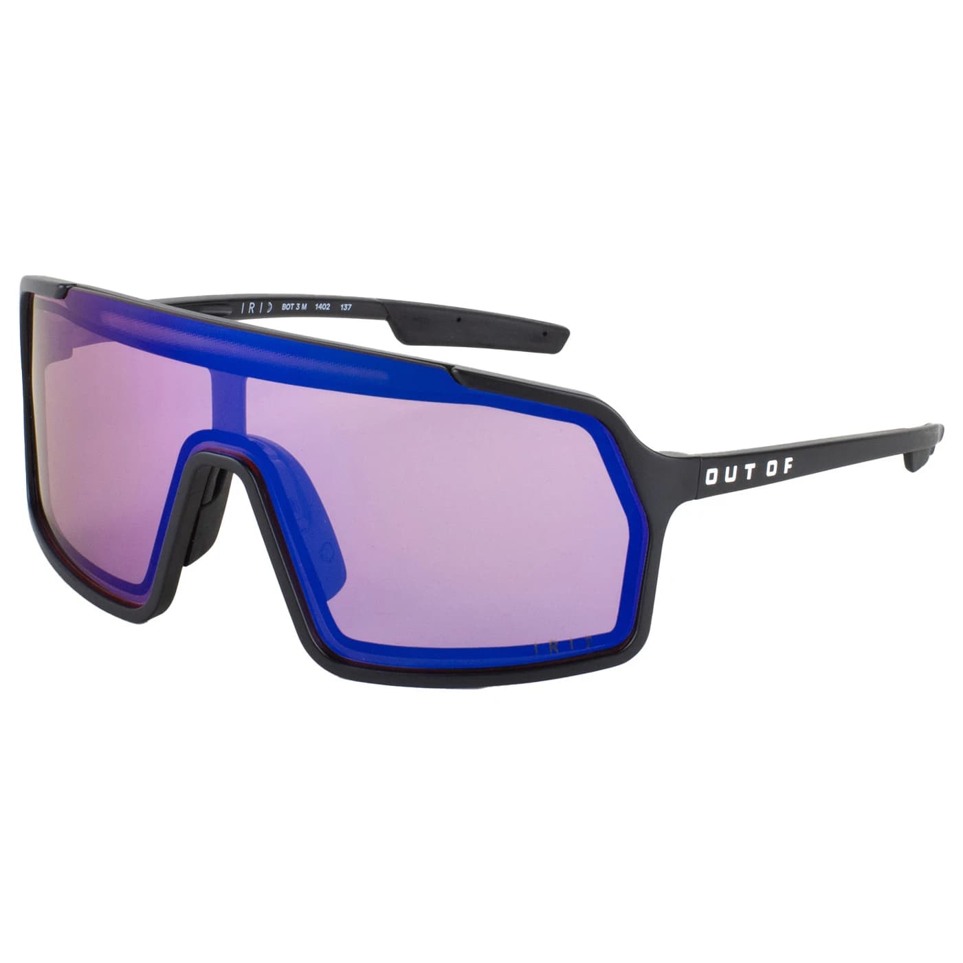 Очила за колоездене Out Of Bot 3 Hybrid Photochromic S1-3 Cycling glasses - Black / White / IRID Blue