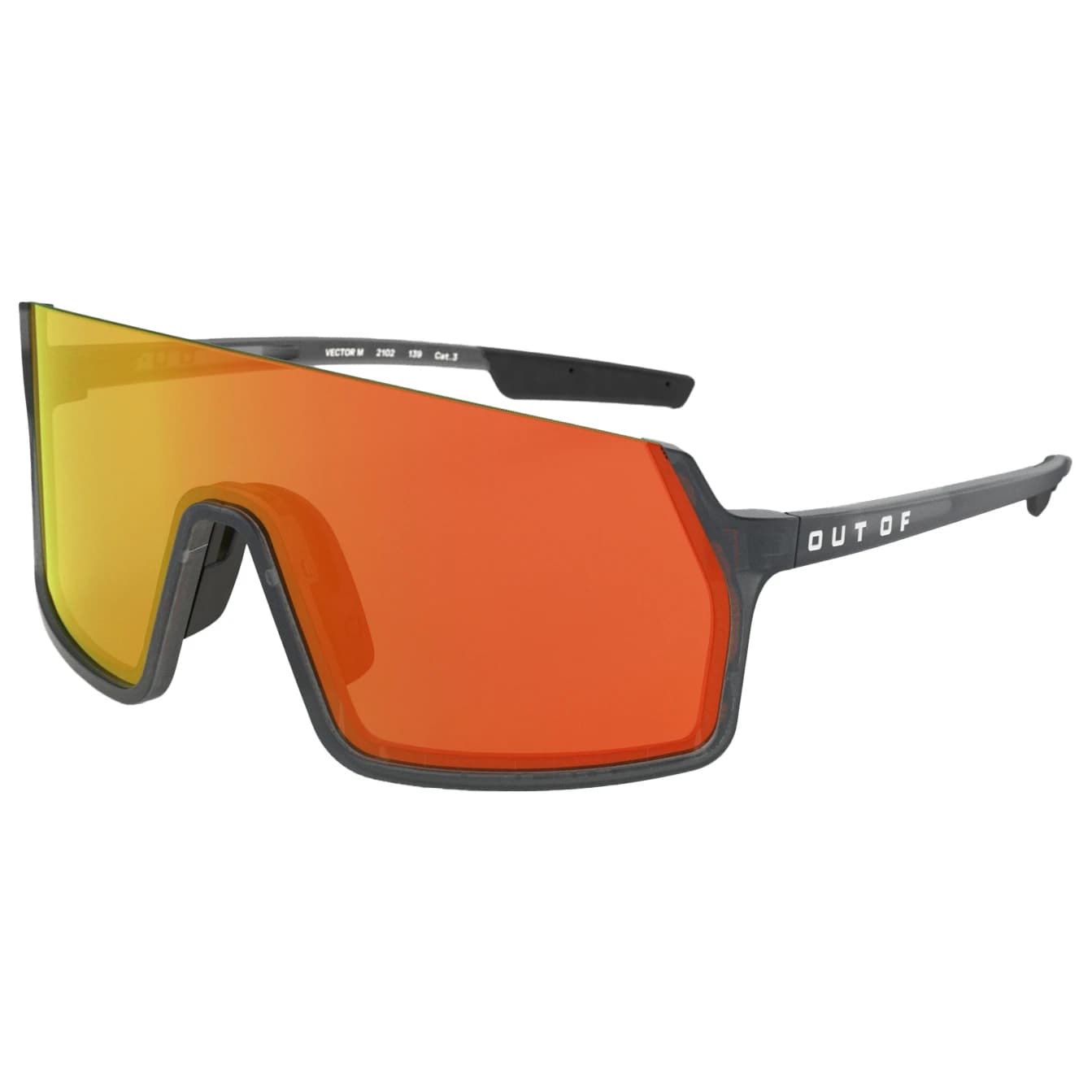 Очила за колоездене Out of Vector S3 Cycling glasses - Frost Grey / Red MCI