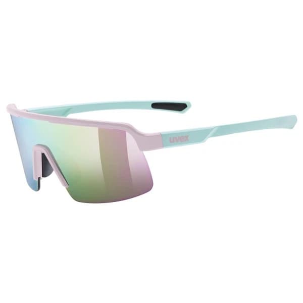 Детски очила за колоездене Uvex Kid's Dyrt Junior Mirror S3 Cycling glasses - Pink / Green Matt / Pink Mirror