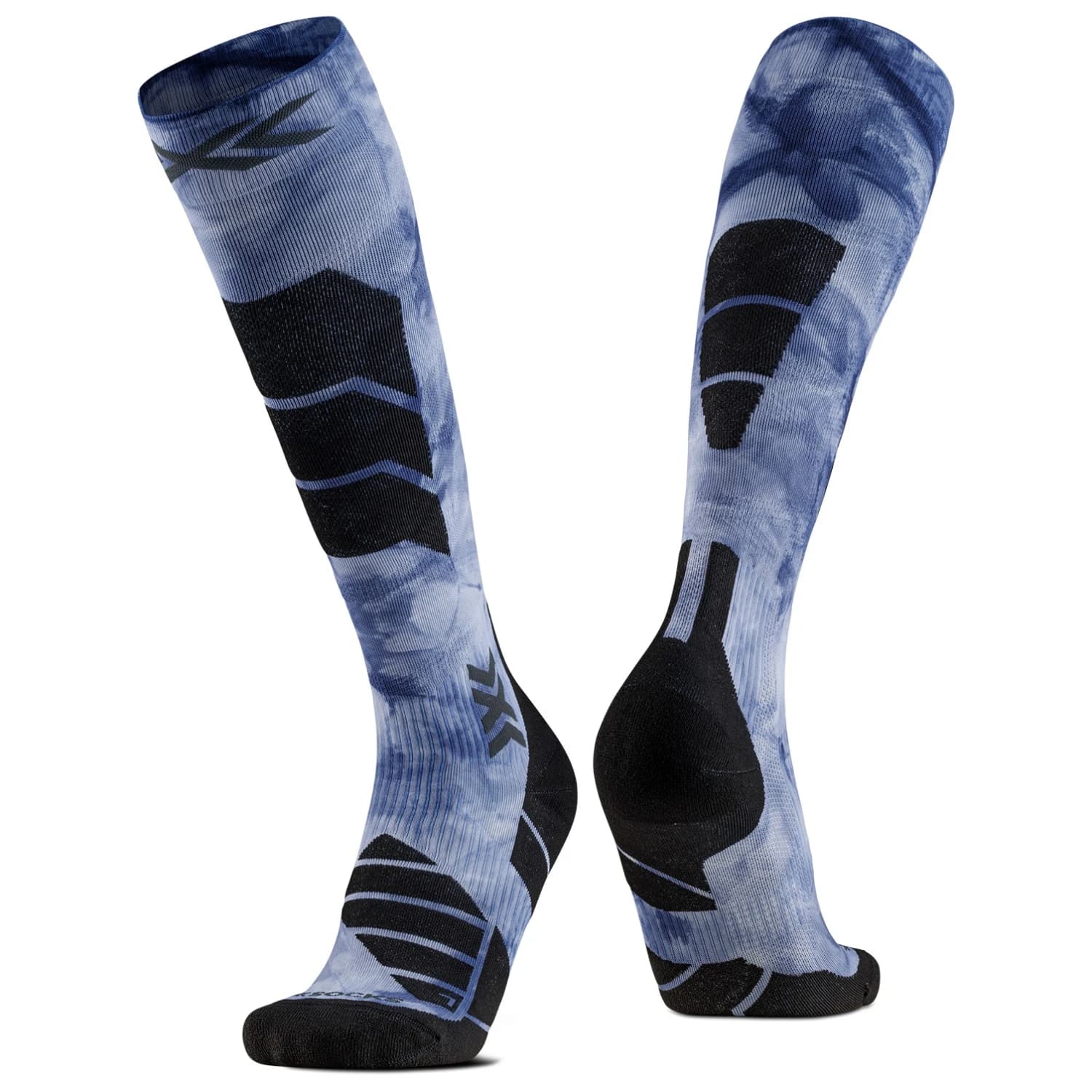Ски чорапи X-Socks Ski Expert Wild OTC Ski socks - Tiedye X Black / Marine
