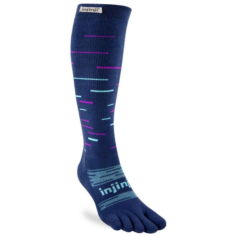 Ски чорапи Injinji Snow Over The Calf Ski socks - Twilight