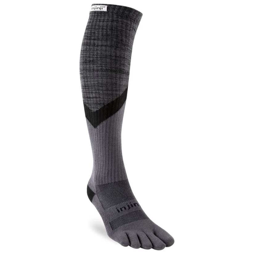Туристически чорапи Injinji Trail Midweight Over The Calf Walking socks - Granite
