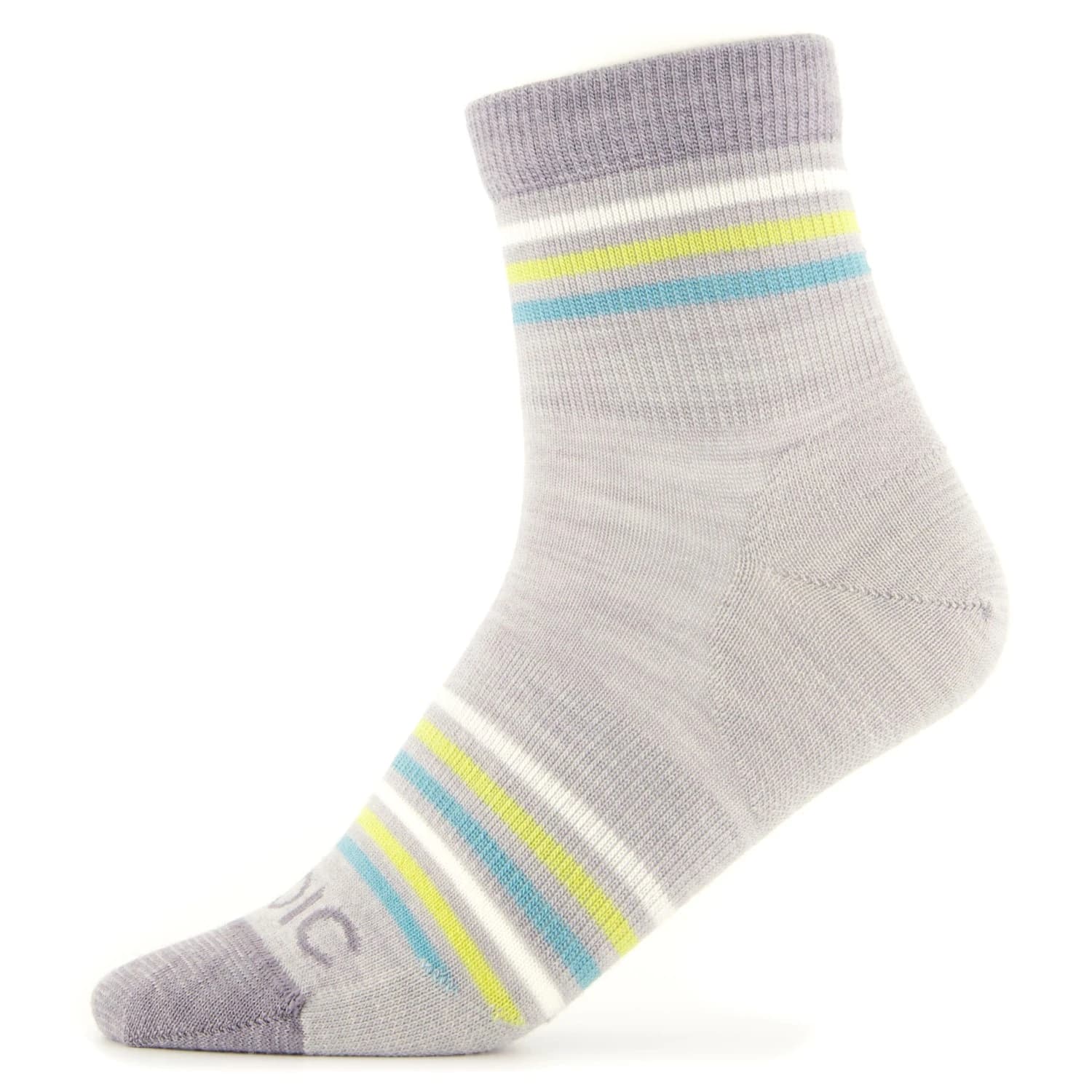 Детски спортни чорапи Stoic Kid's Merino Everyday Quarter Socks Striped Sports socks - Silver / Fossil Multi Striped