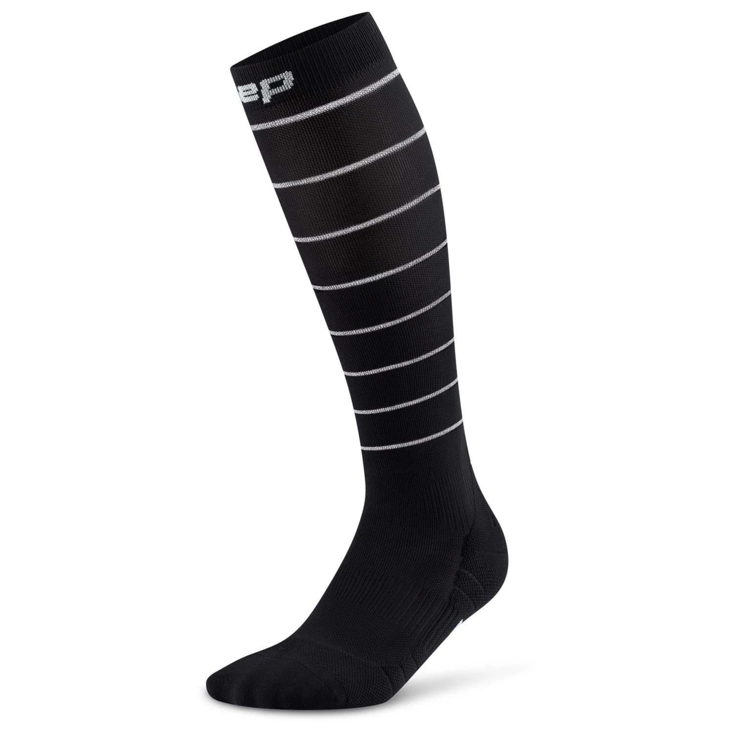 Мъжки компресионни чорапи Cep Pro Run Reflective Tall 2.0 Compression socks - Black