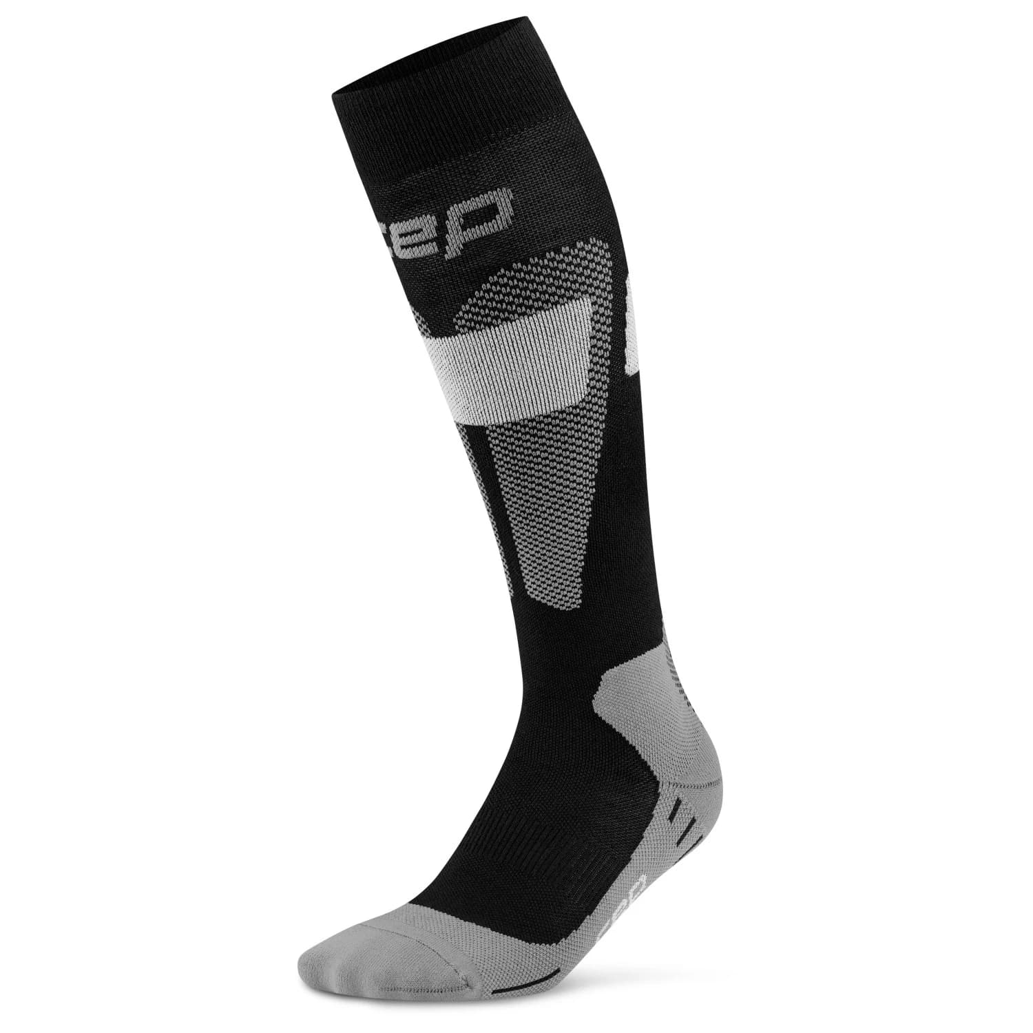 Ски чорапи CEP Ski Merino Tall 3.0 Ski socks - Black / Grey