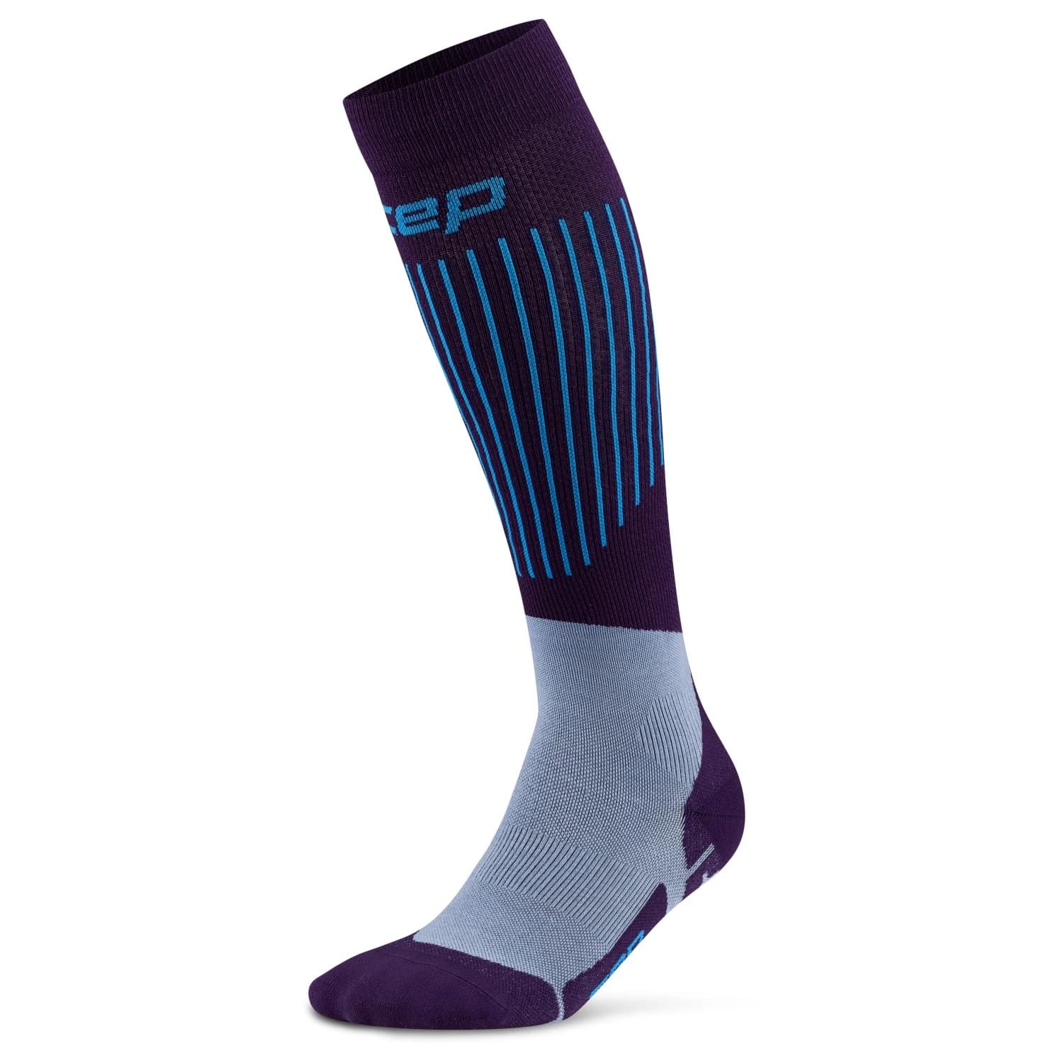 Ски чорапи CEP Ski Ultralight Tall 3.0 Ski socks - Dark Purple / Blue