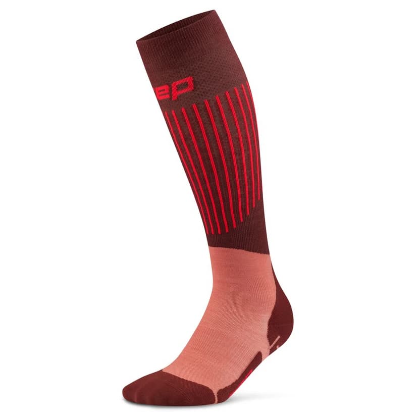 Ски чорапи CEP Ski Ultralight Tall 3.0 Ski socks - Brown / Dark Red