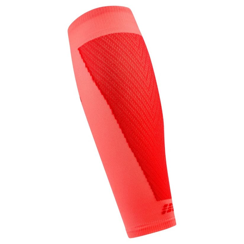 Дамски компресионни чорапи Cep Women's Run Ultralight Sleeves Calf 4.0 Leg warmers - Neon Coral / Red