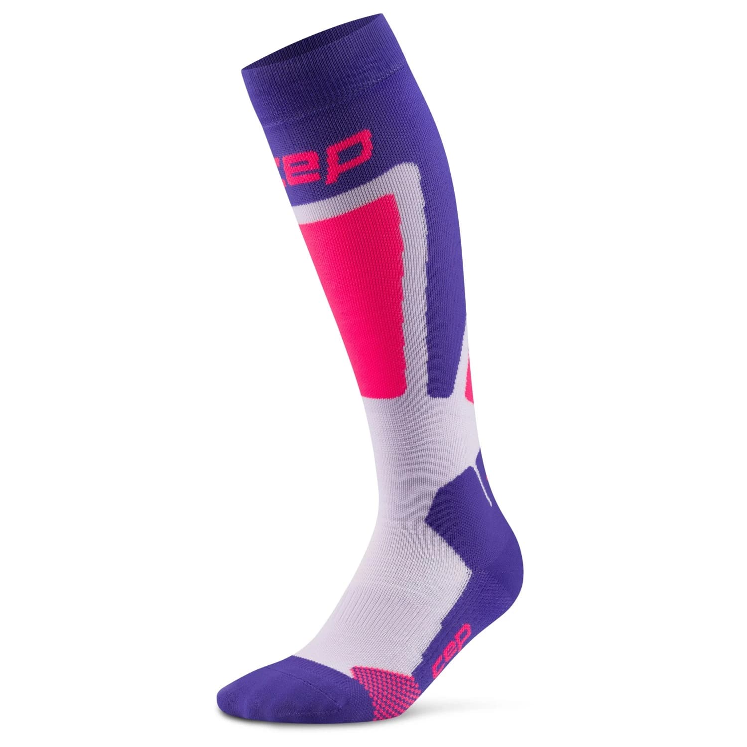 Ски чорапи CEP Women's Ski Thermo Tall 4.0 Ski socks - Purple Pink