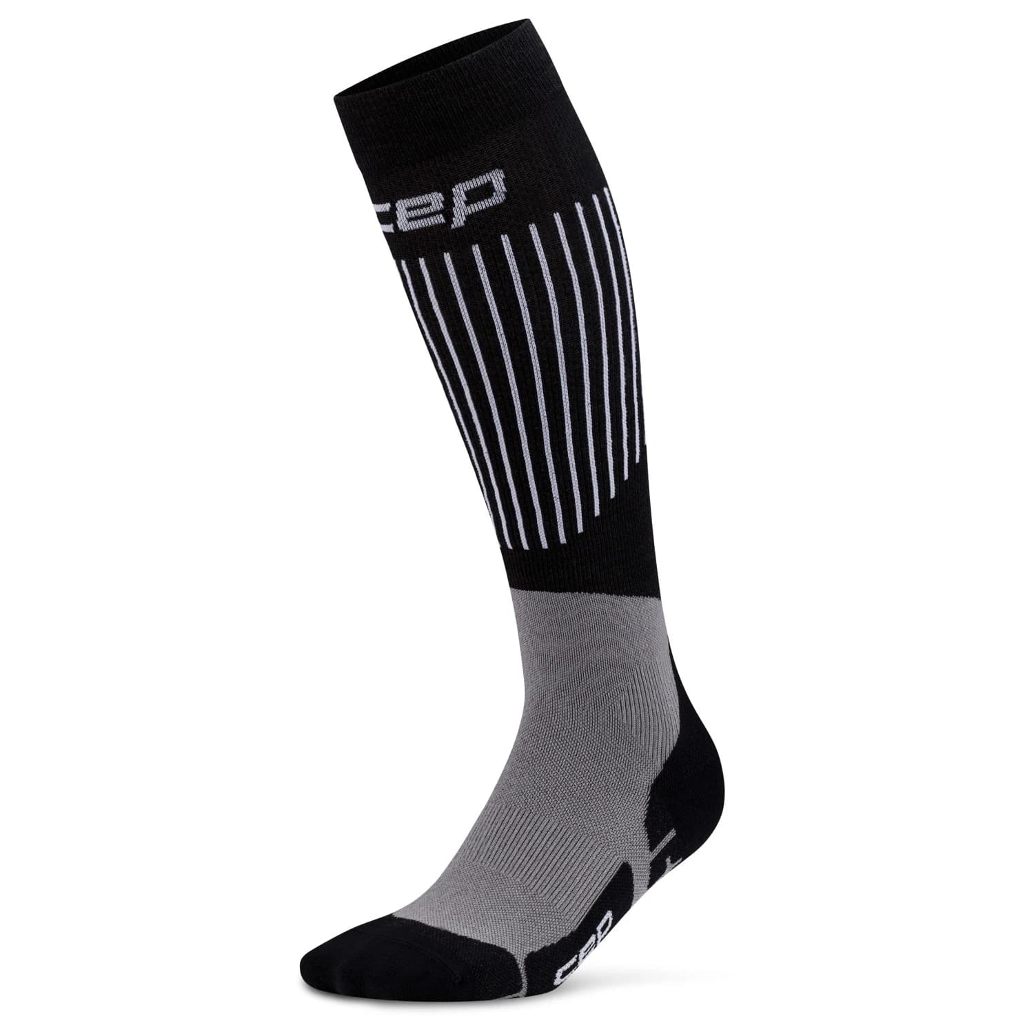 Ски чорапи CEP Women's Ski Ultralight Tall 3.0 Ski socks - Black / Grey