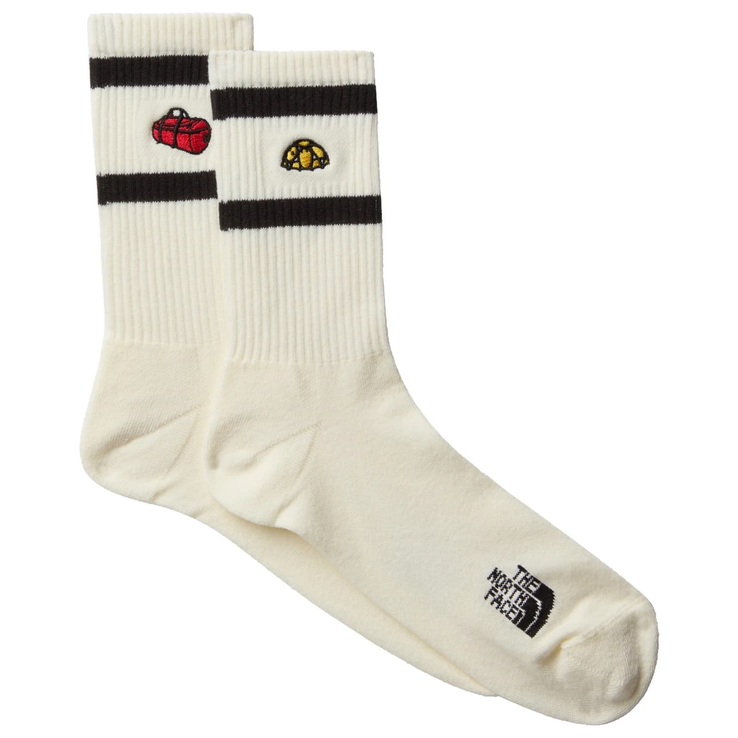 Мъжки спортни чорапи The North Face Everyday Crew TNF Icons Sock 2-Pack Sports socks - White Dune