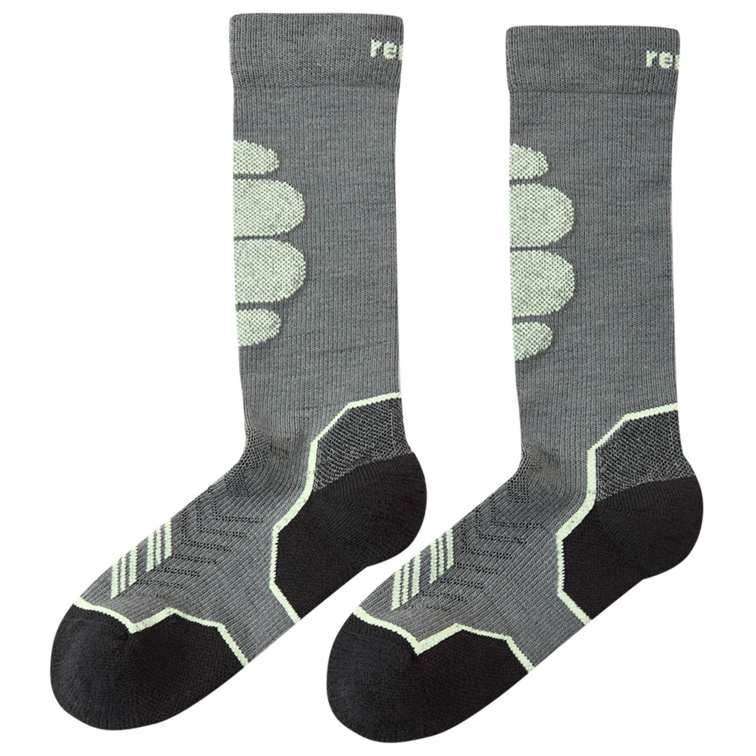 Детски ски чорапи Reima Kid's Atleetti Ski socks - Soft Black