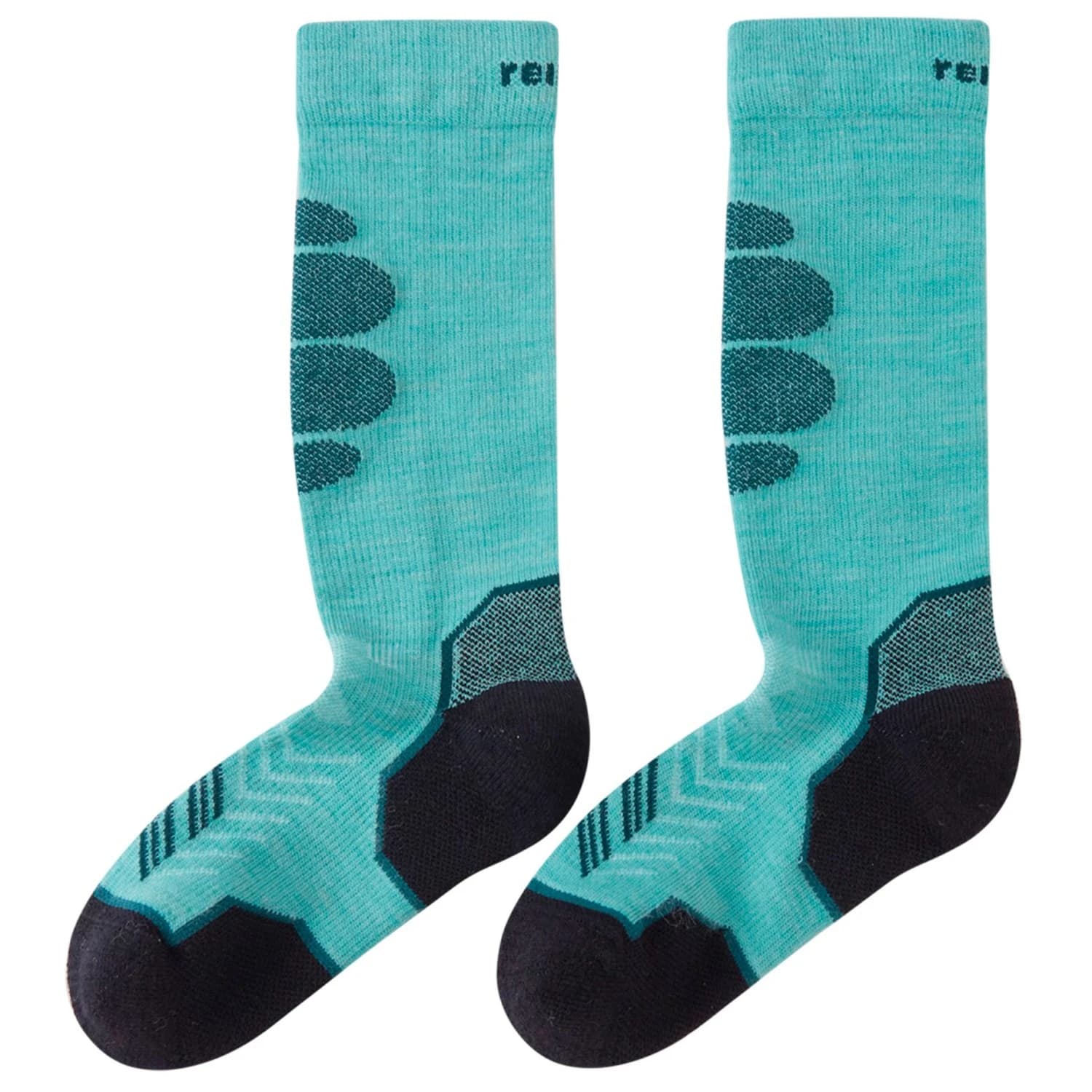 Детски ски чорапи Reima Kid's Atleetti Ski socks - Stone Green