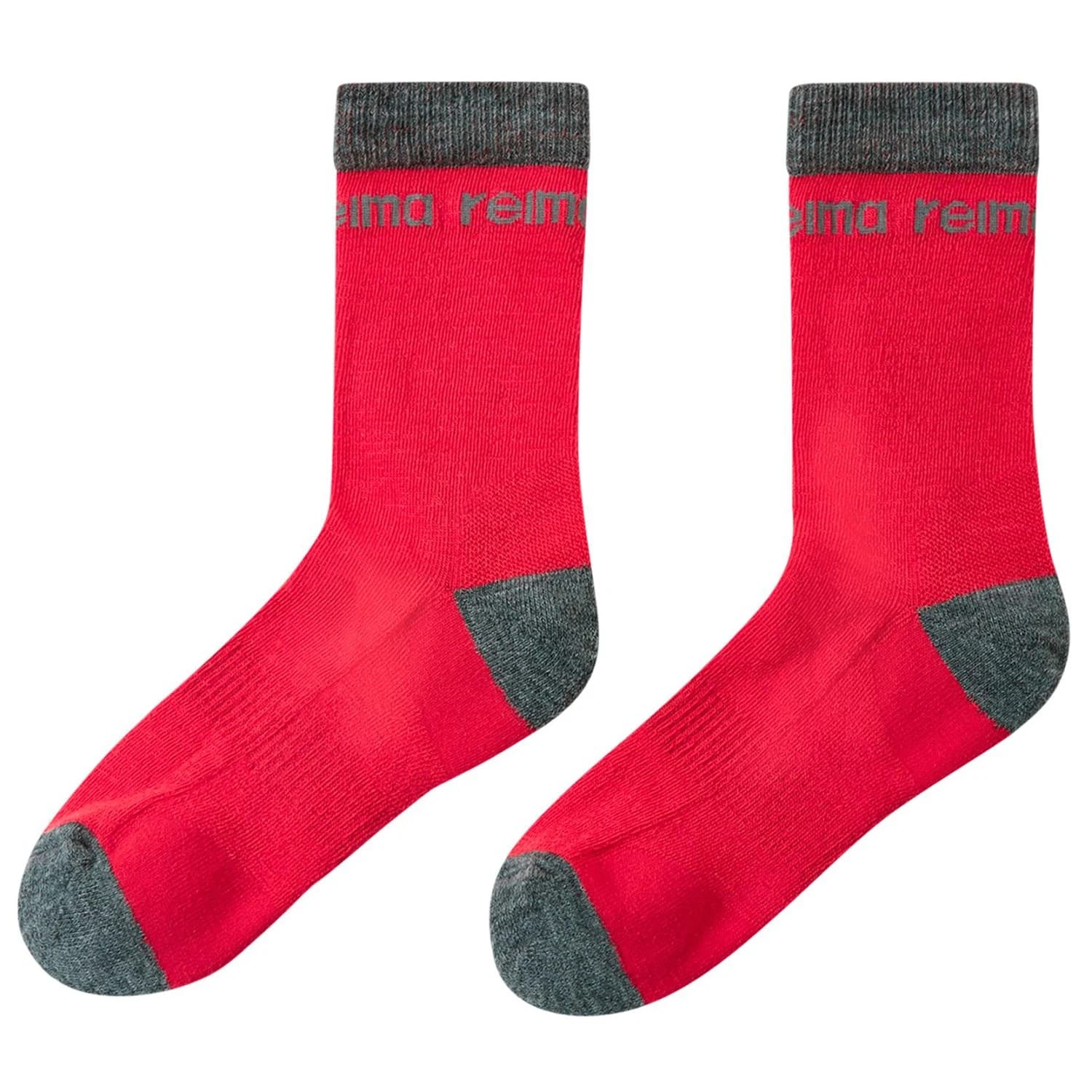 Детски мериносови чорапи Reima Kid's Saapas Merino socks - Reima Red