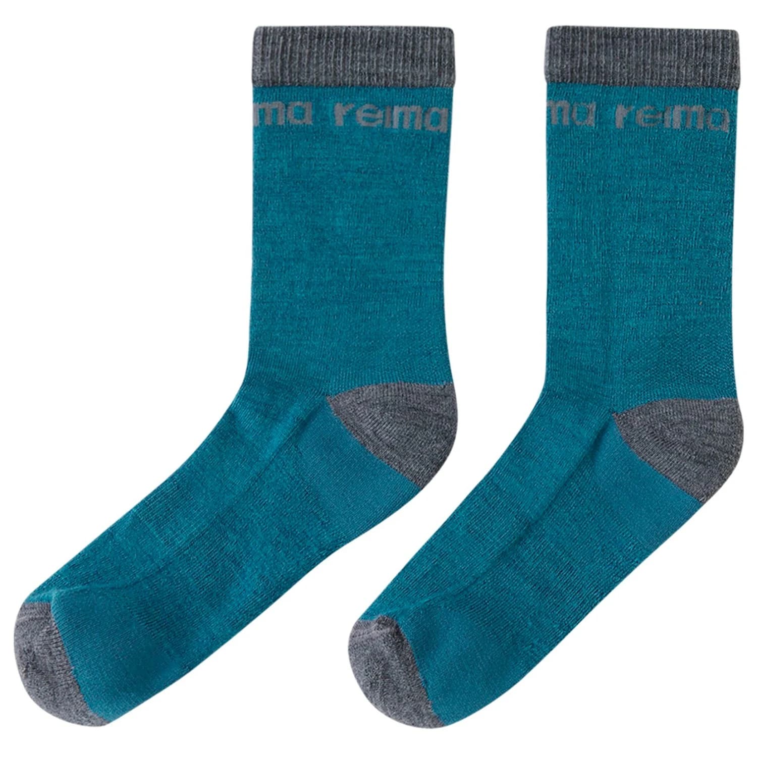 Детски мериносови чорапи Reima Kid's Saapas Merino socks - Dark Teal