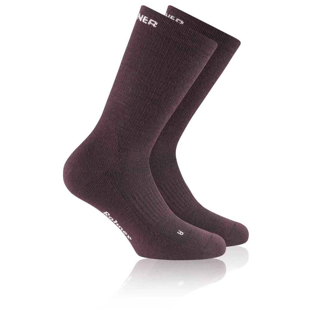 Туристически чорапи Rohner Dynamic Merino L/R Walking socks - Bordeaux