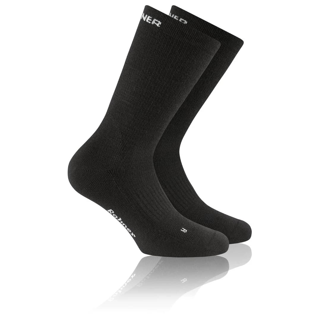 Туристически чорапи Rohner Dynamic Merino L/R Walking socks - Schwarz