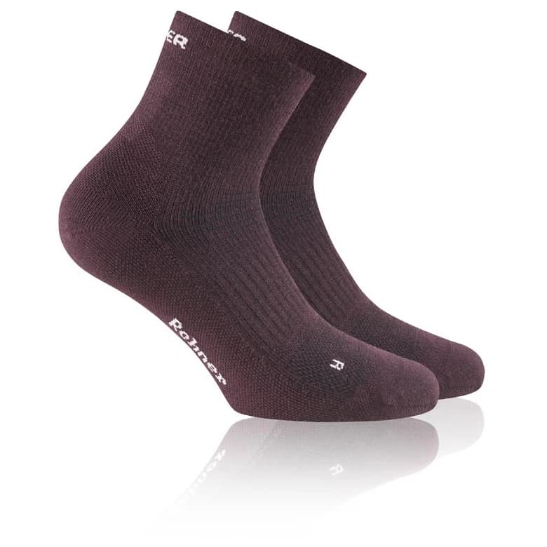 Туристически чорапи Rohner Dynamic Merino Quarter L/R Walking socks - Bordeaux