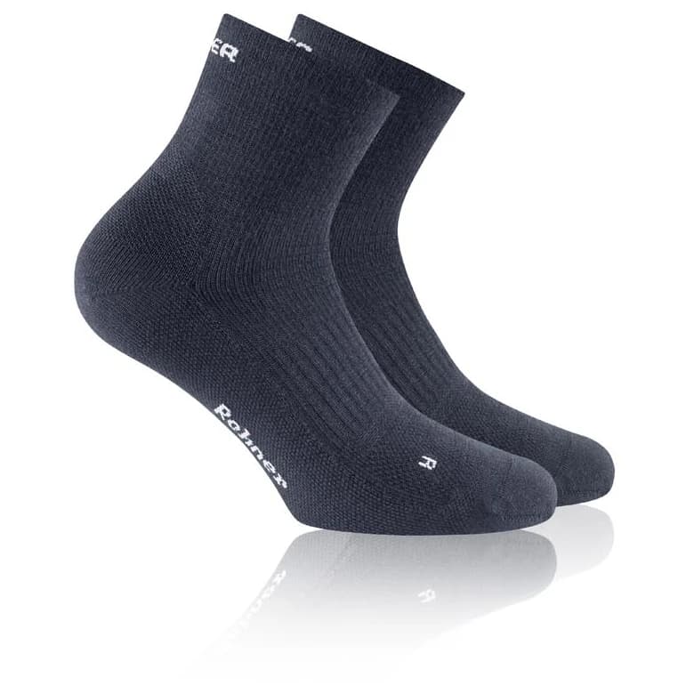 Туристически чорапи Rohner Dynamic Merino Quarter L/R Walking socks - Marine Dunkel
