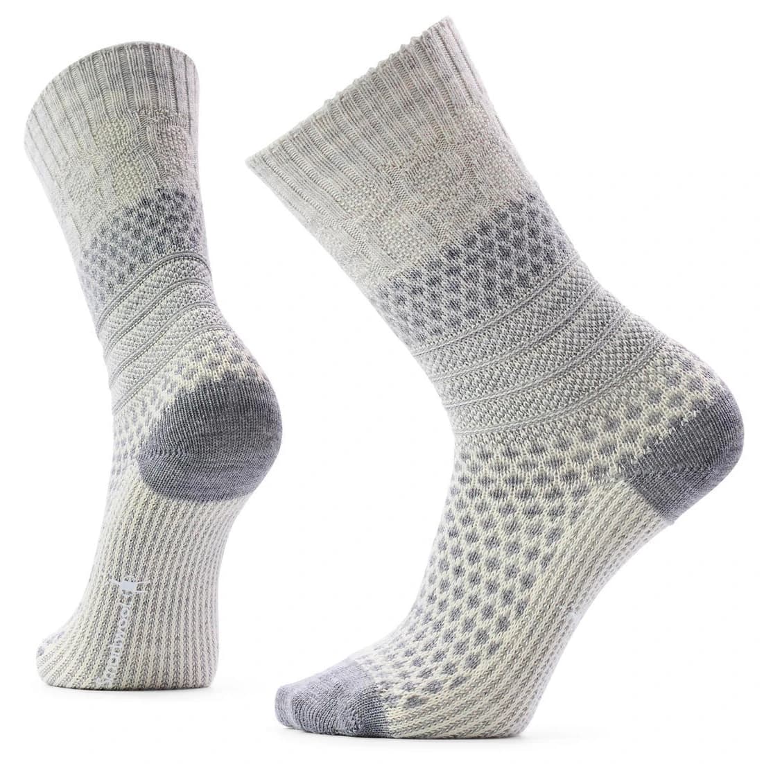 Дамски спортни чорапи Smartwool Women's Everyday Cozy Popcorn Cable Crew Socks Sports socks - Light Gray