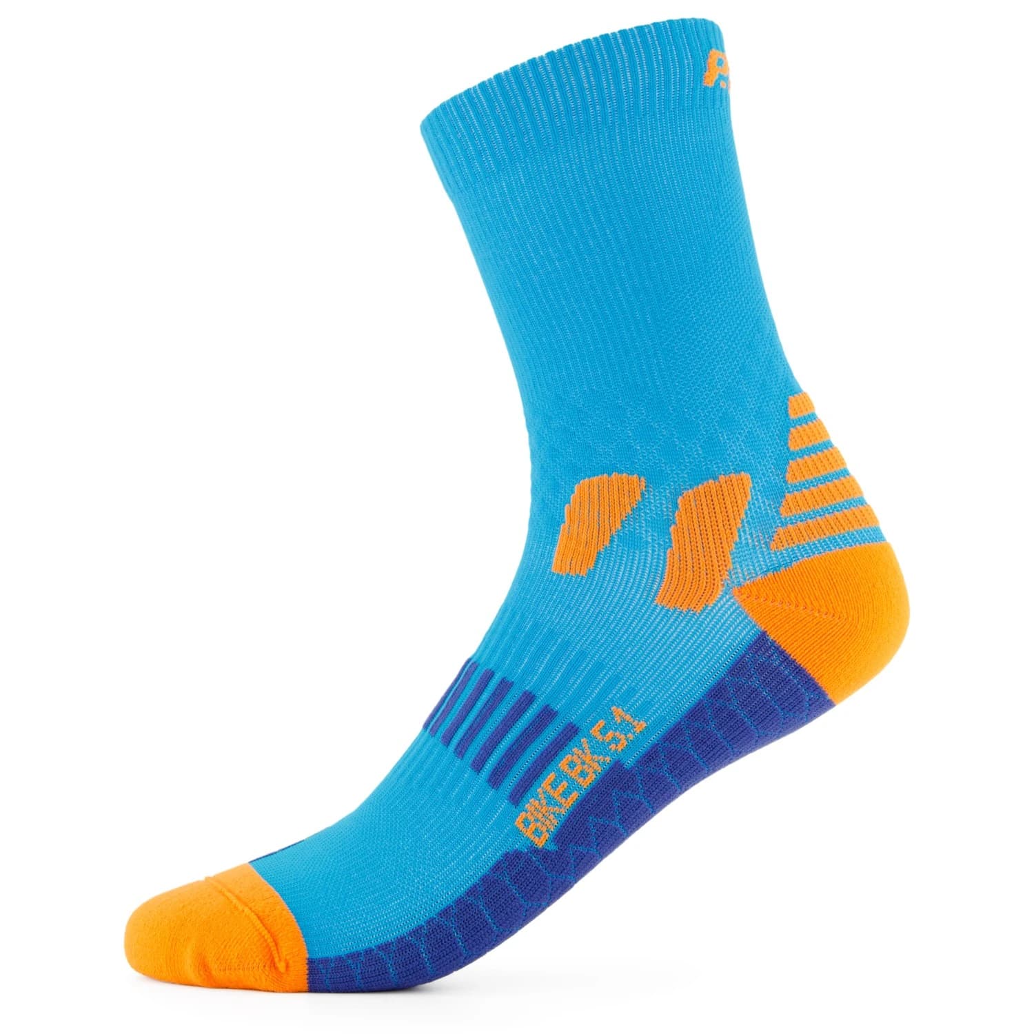 Дамски чорапи за колоездене P.A.C. Women's BK 5.1 Bike Extreme Cycling socks - Neon Blue