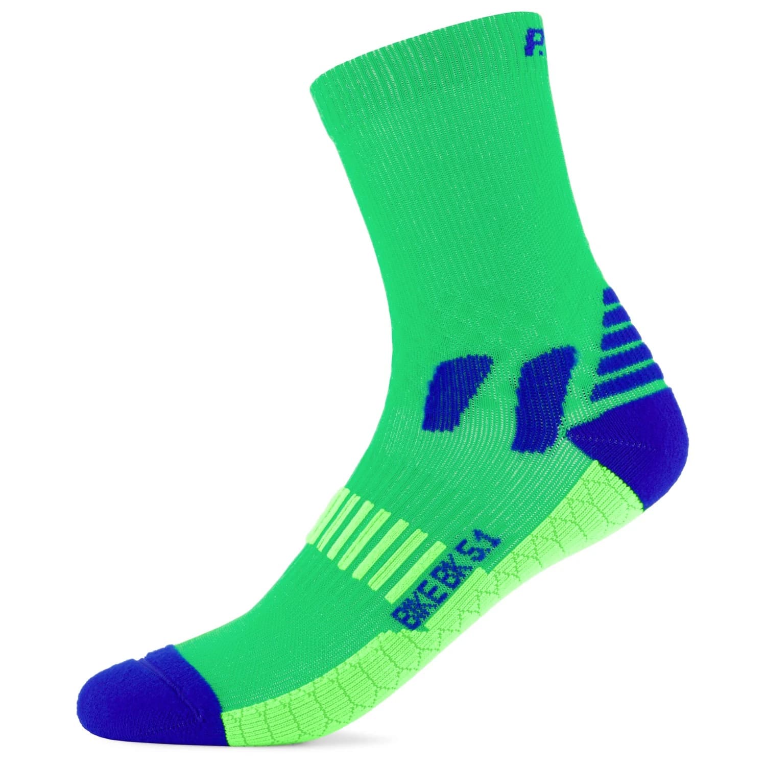 Дамски чорапи за колоездене P.A.C. Women's BK 5.1 Bike Extreme Cycling socks - Neon Green