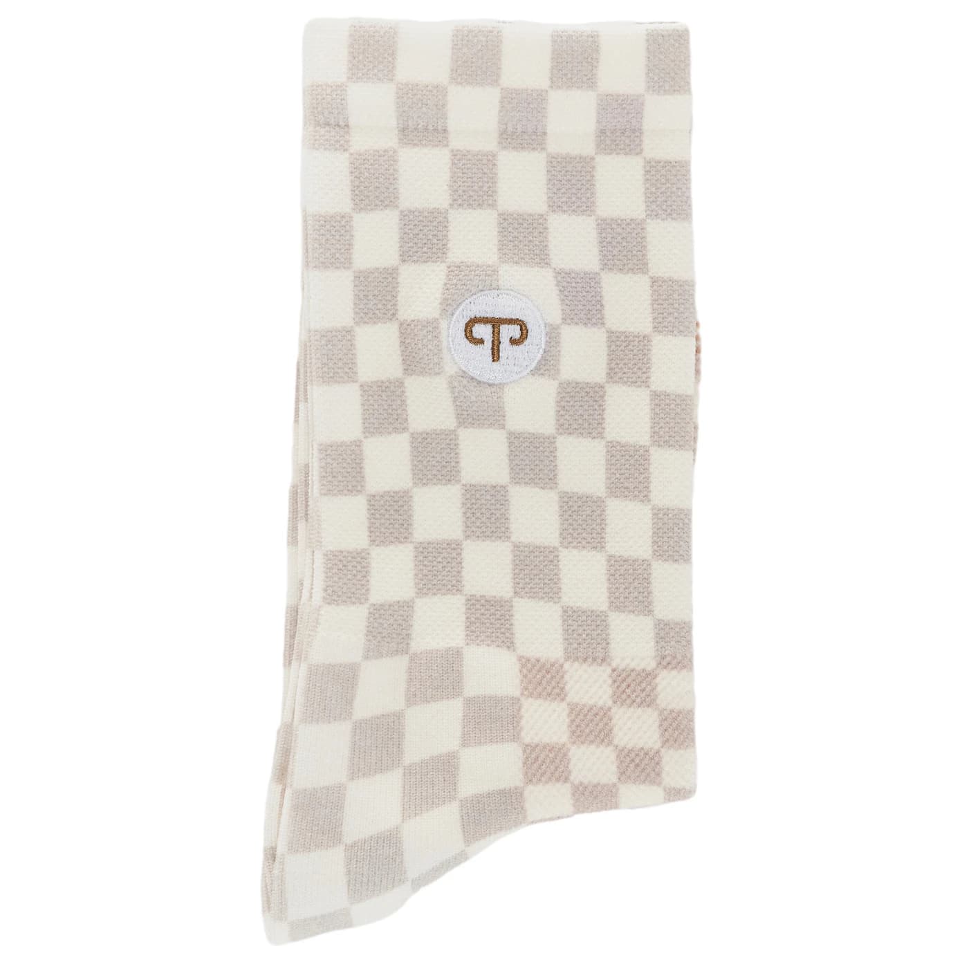 Дамски чорапи за колоездене PEPPERMINT Women's Signature Socks Print Cycling socks - Damier Agate