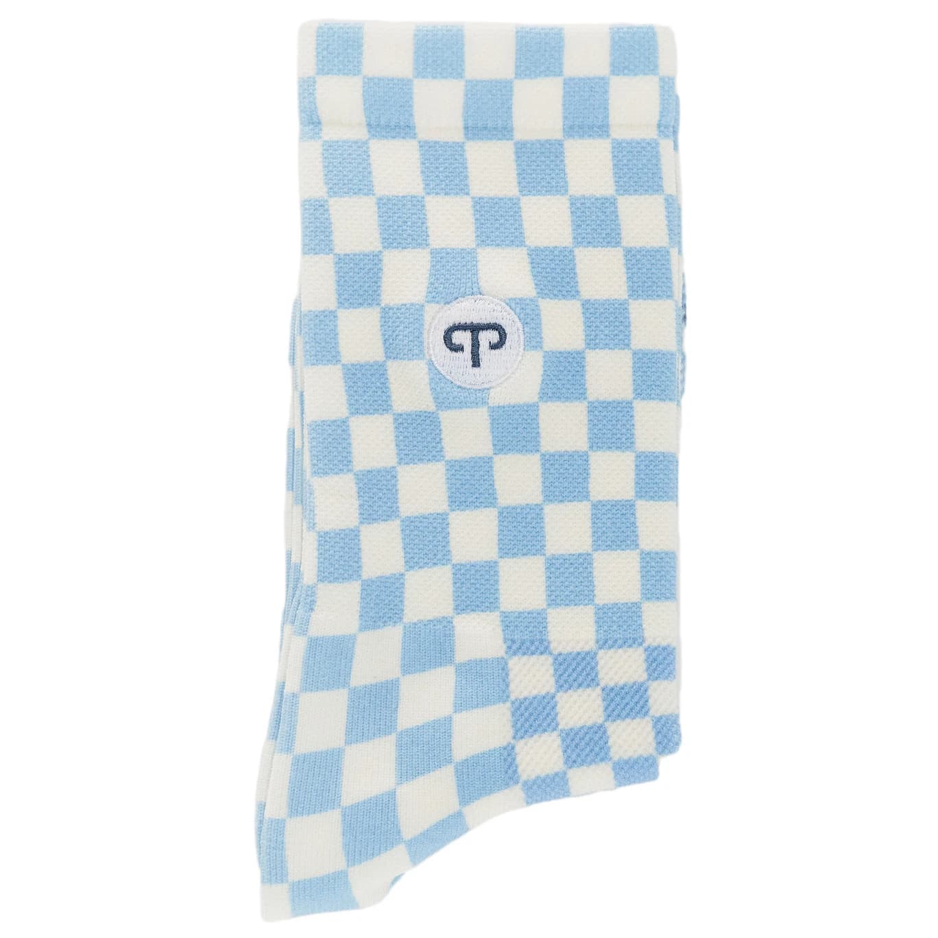 Дамски чорапи за колоездене PEPPERMINT Women's Signature Socks Print Cycling socks - Damier Sky