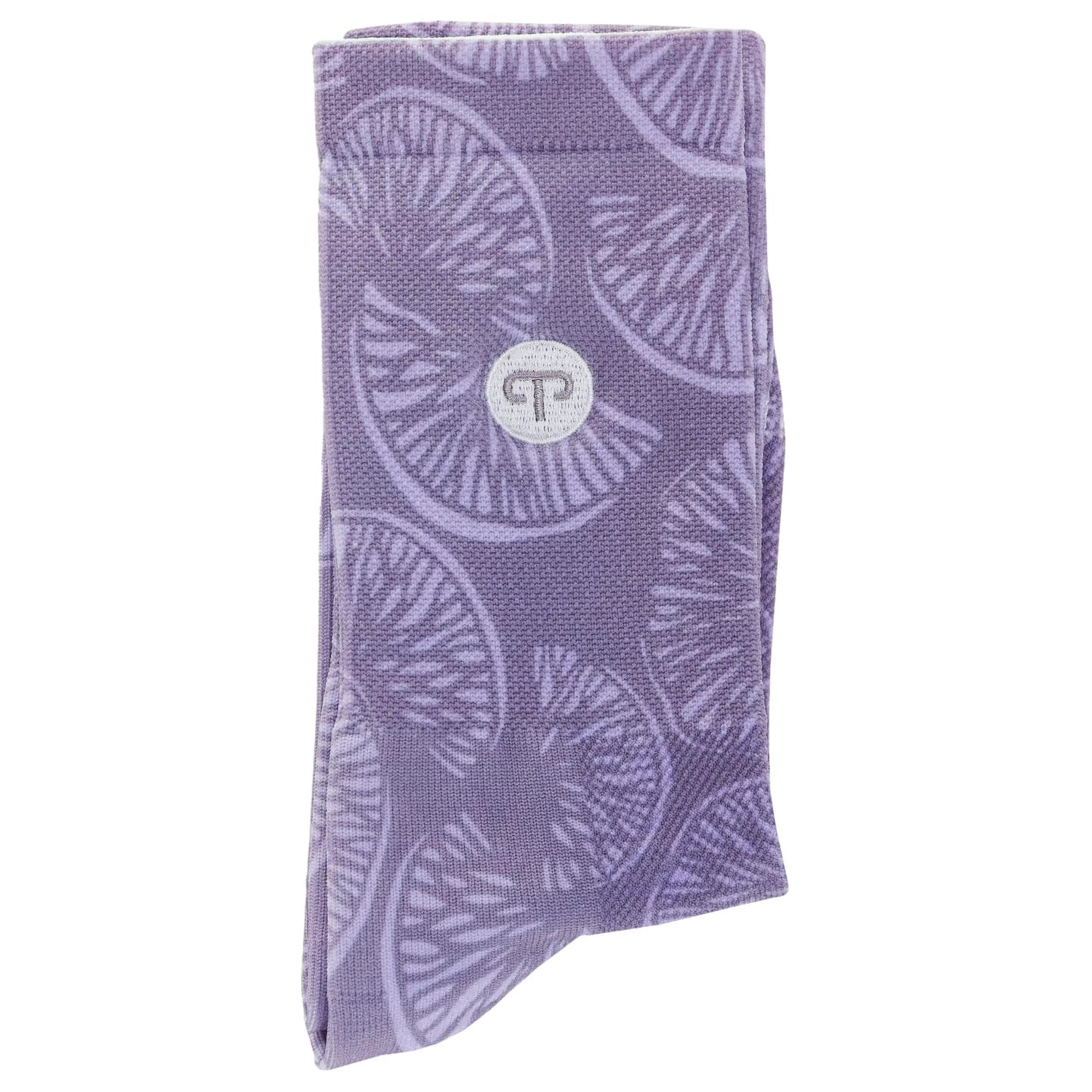 Дамски чорапи за колоездене PEPPERMINT Women's Signature Socks Print Cycling socks - Pulp Cloudy