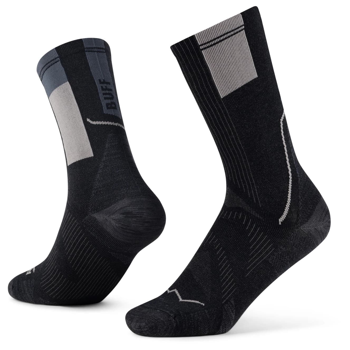 Чорапи за бягане Buff Coolnet Crew Sock Running socks - Black