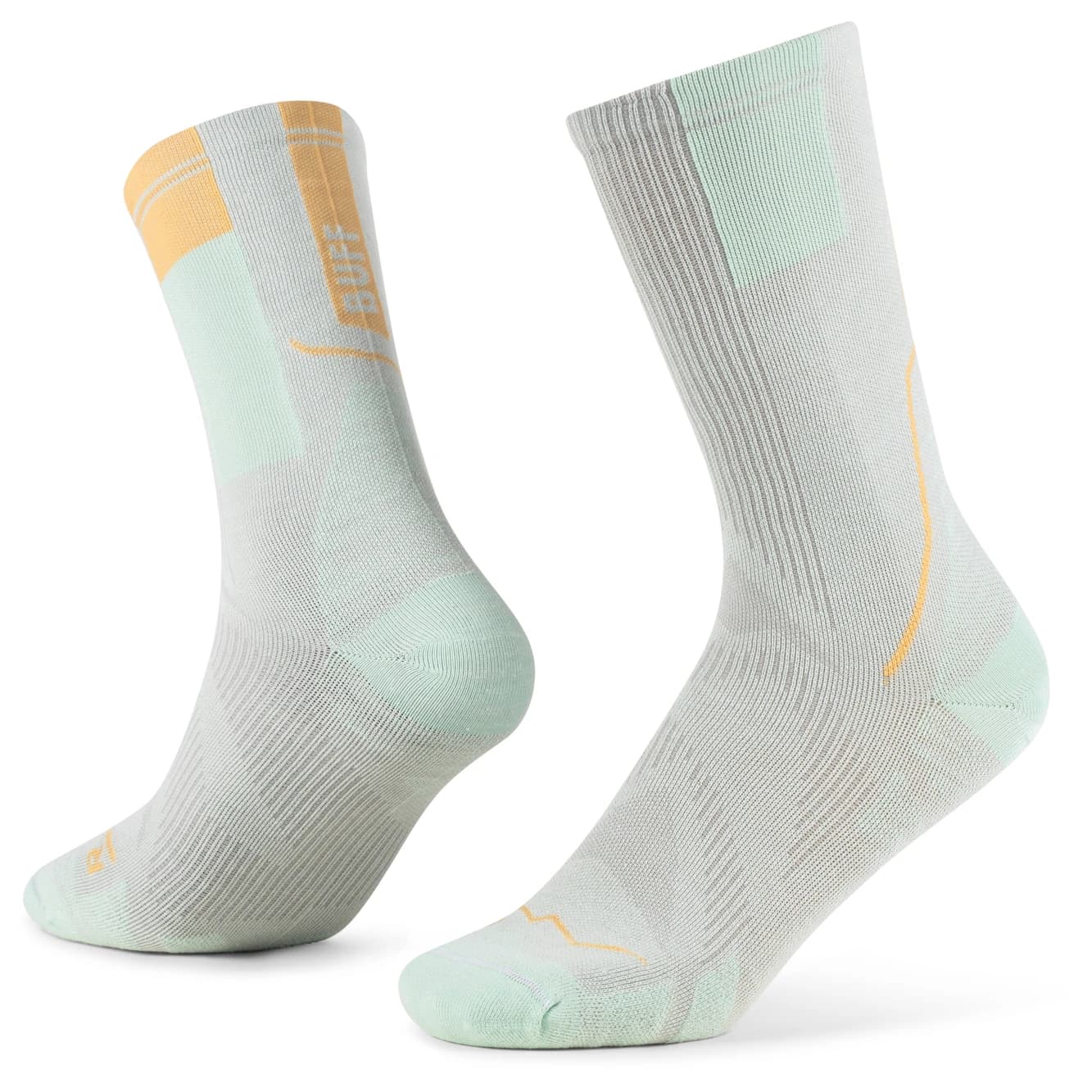 Чорапи за бягане Buff Coolnet Crew Sock Running socks - Seagrove Green