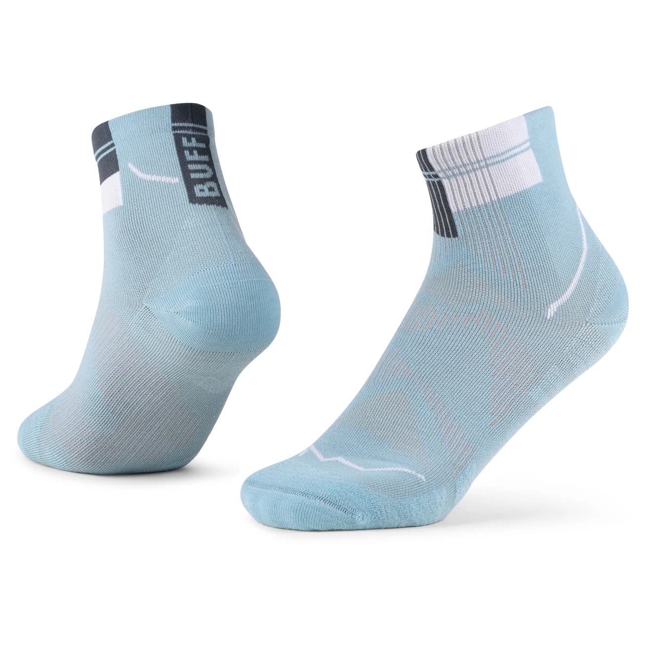 Чорапи за бягане Buff Coolnet Quarter Sock Running socks - Blue