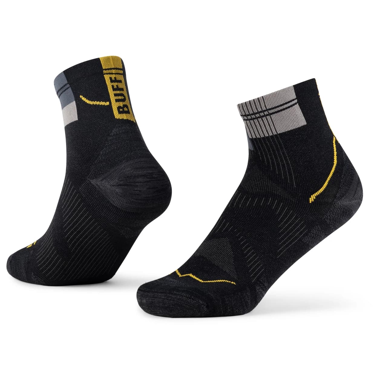 Чорапи за бягане Buff Coolnet Quarter Sock Running socks - Graphite