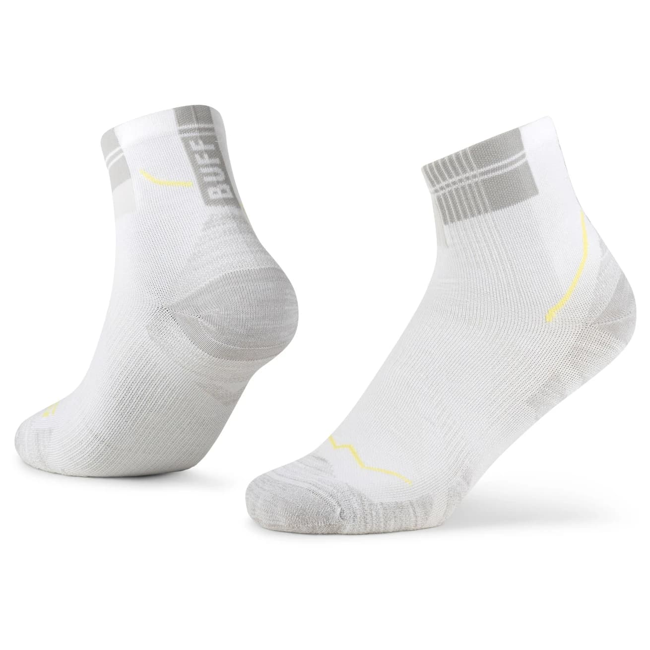 Чорапи за бягане Buff Coolnet Quarter Sock Running socks - White