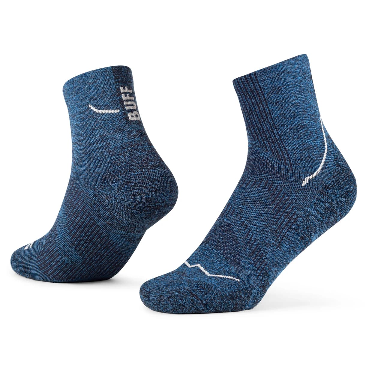 Чорапи за бягане Buff Dryflx Quarter Sock Running socks - Blue
