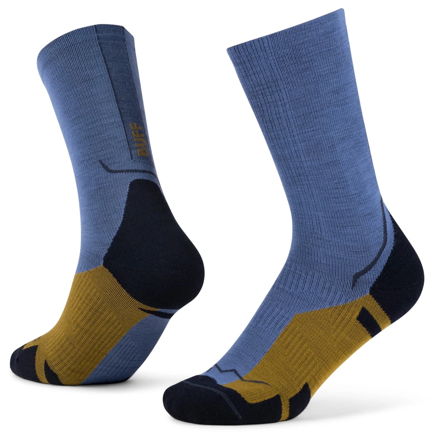 Мериносови чорапи Buff Merino Lightweight Crew Sock LWC4 Merino socks - Blue