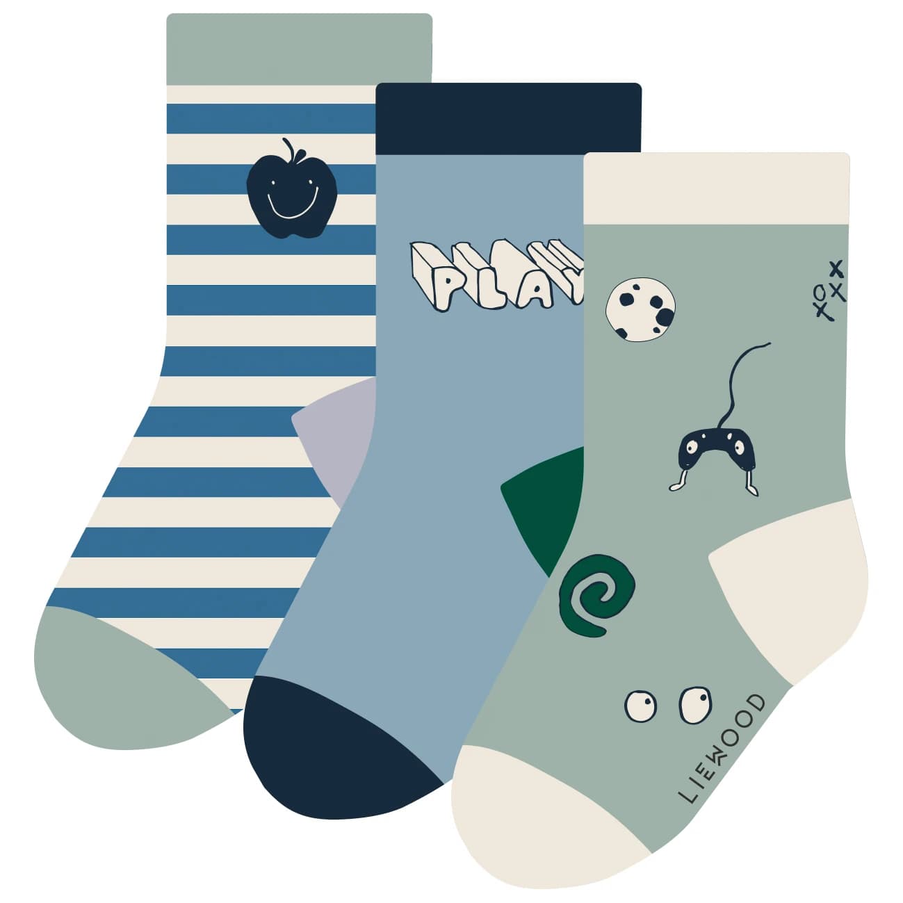 Детски спортни чорапи LIEWOOD Kid's Silas Socks 3-Pack Sports socks - Play Mix