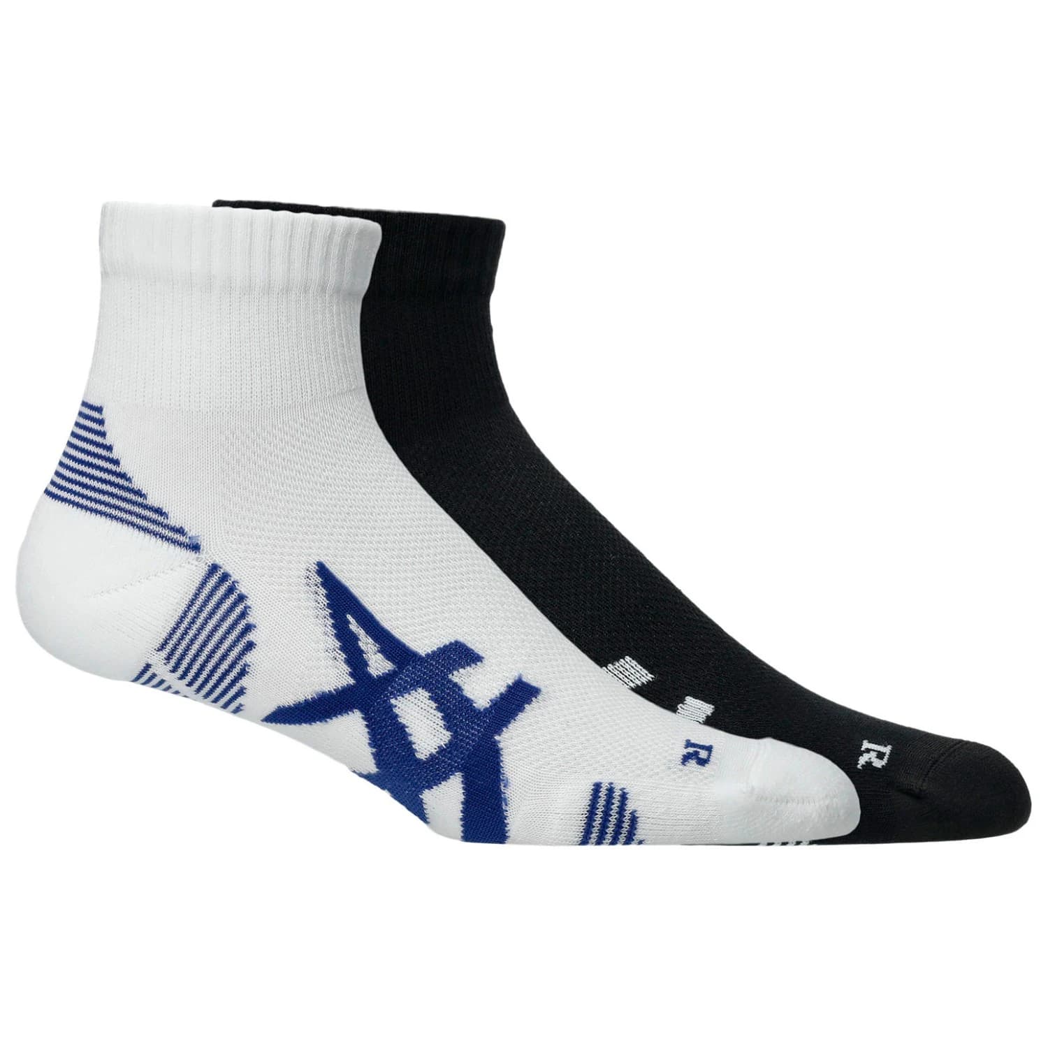Чорапи за бягане Asics Cushioned Run Quarter Sock Running socks - Performance Black / Performance Black