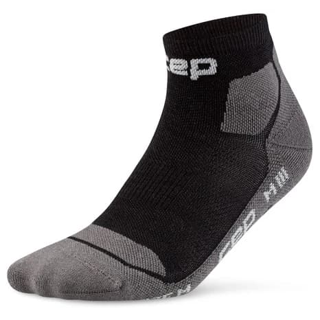 Мъжки туристически чорапи CEP Hiking Light Cushion Socks Low Cut Walking socks - Black / Grey