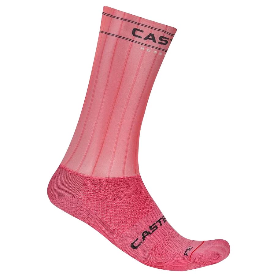 Чорапи за колоездене Castelli Fast Feet 4 Sock Cycling socks - Rosa Giro