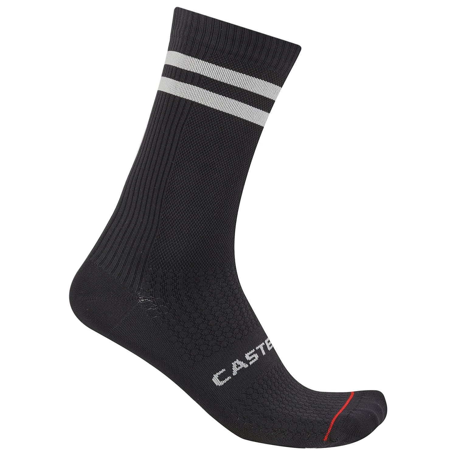 Чорапи за колоездене Castelli Originale 18 Sock Cycling socks - Black / White