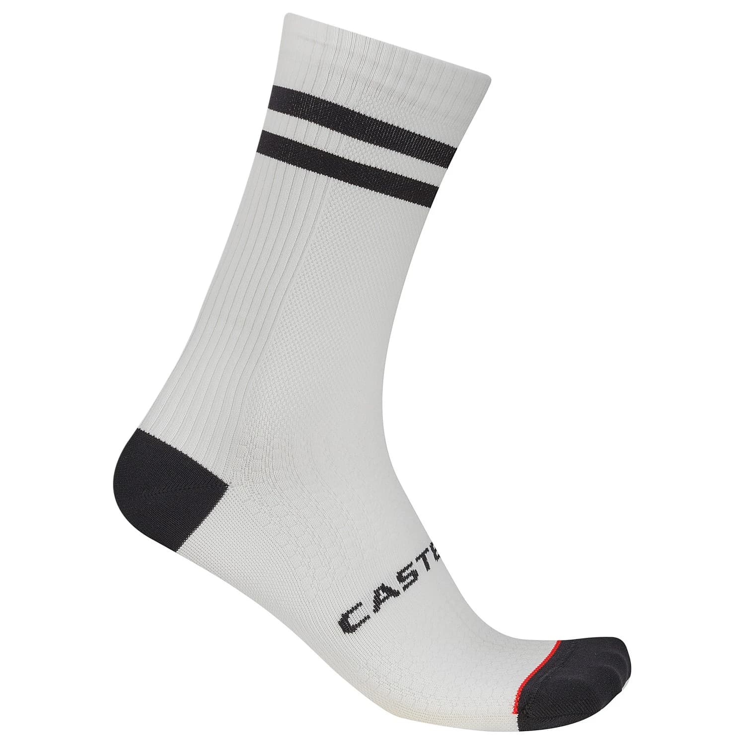 Чорапи за колоездене Castelli Originale 18 Sock Cycling socks - White / Black
