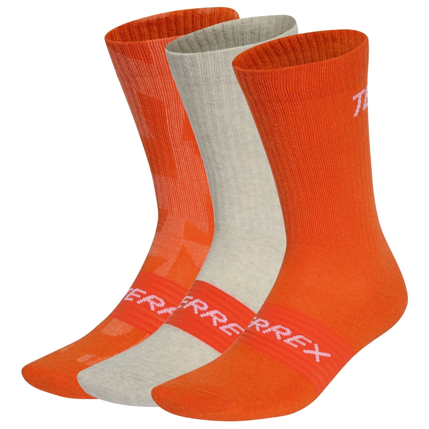 Мъжки спортни чорапи adidas Terrex TRX MT Sock 3-Pack Sports socks - Semi Impact Orange / Semi Impact Orange / White
