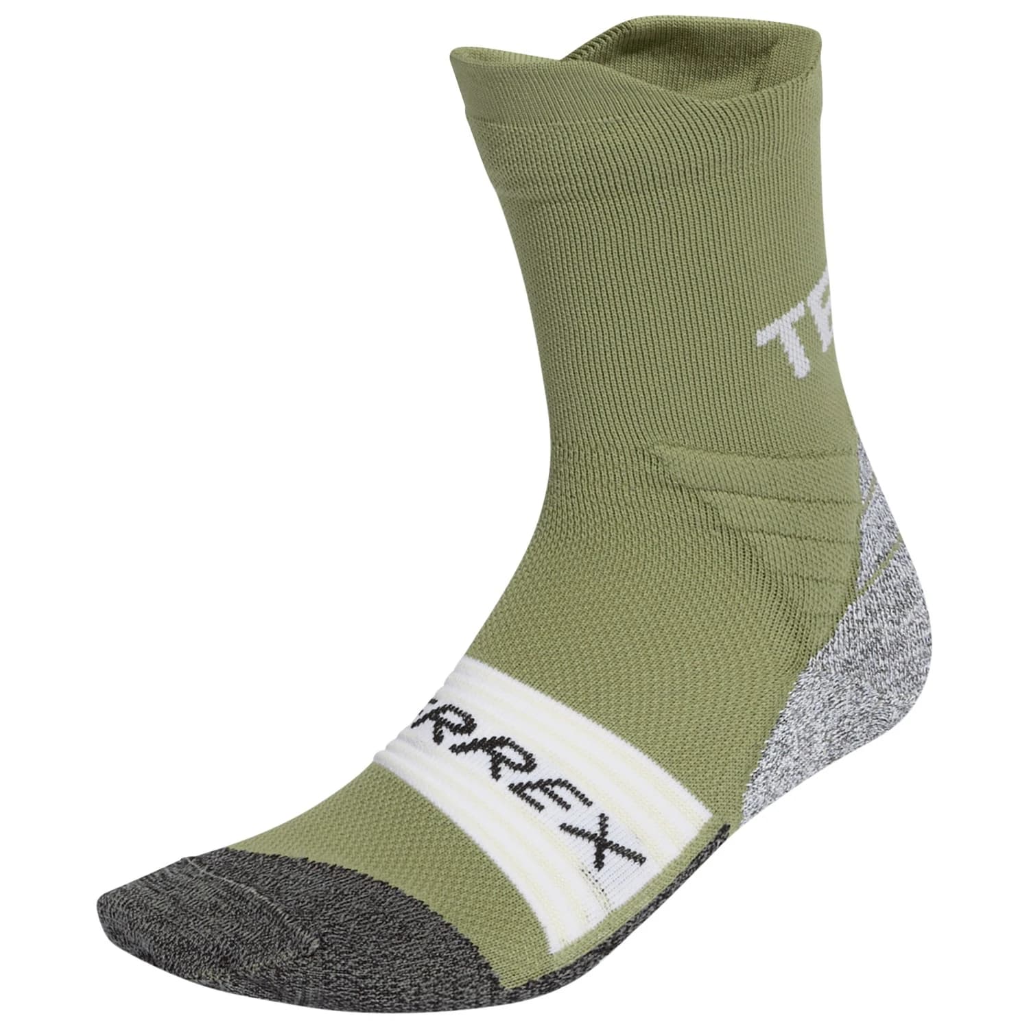 Мъжки чорапи за бягане Adidas terrex XPR Trail Crew Socks Running socks - Tent Green