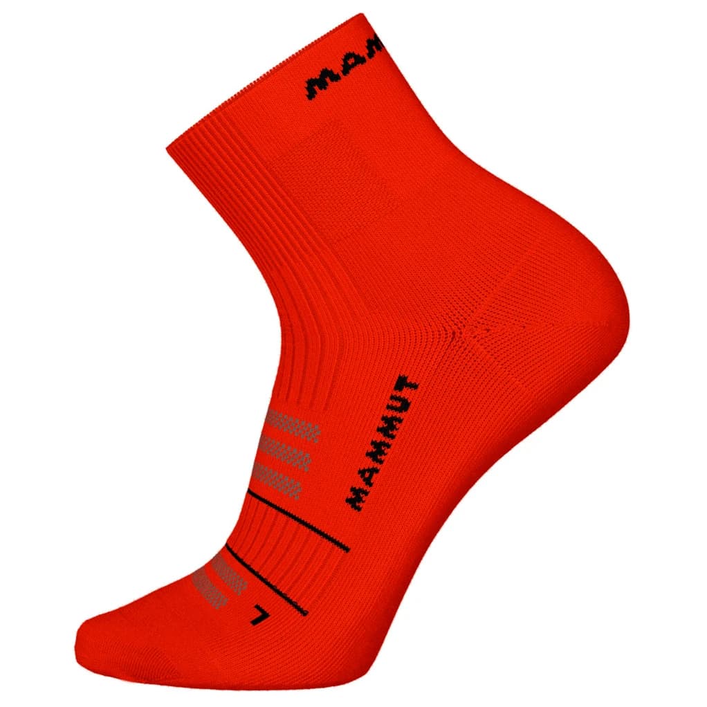 Чорапи за бягане Mammut Trail Running Targeted Cushion Quarter Running socks - Mammut Red