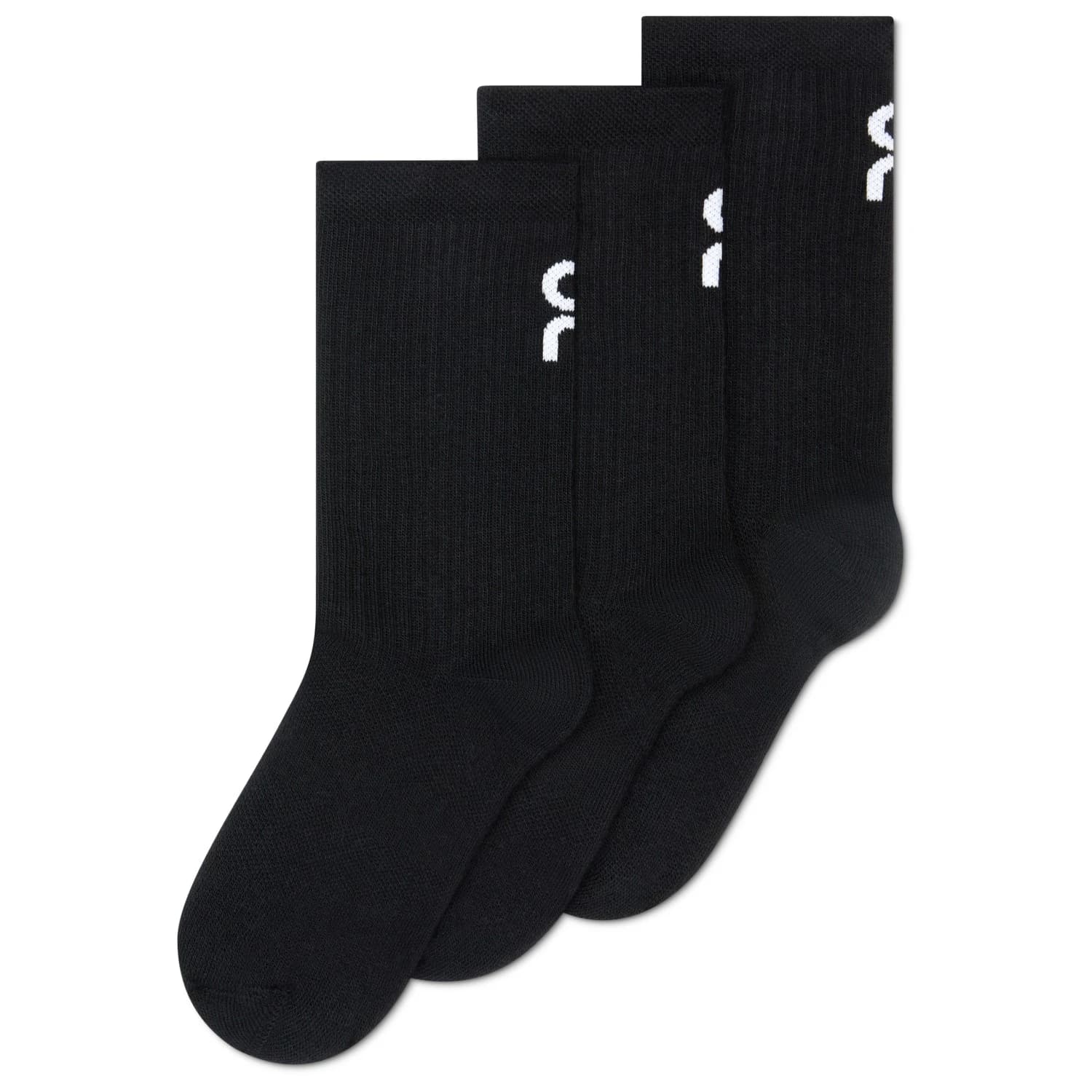 Детски спортни чорапи On Kid's Logo Sock High 3-Pack Sports socks - Black