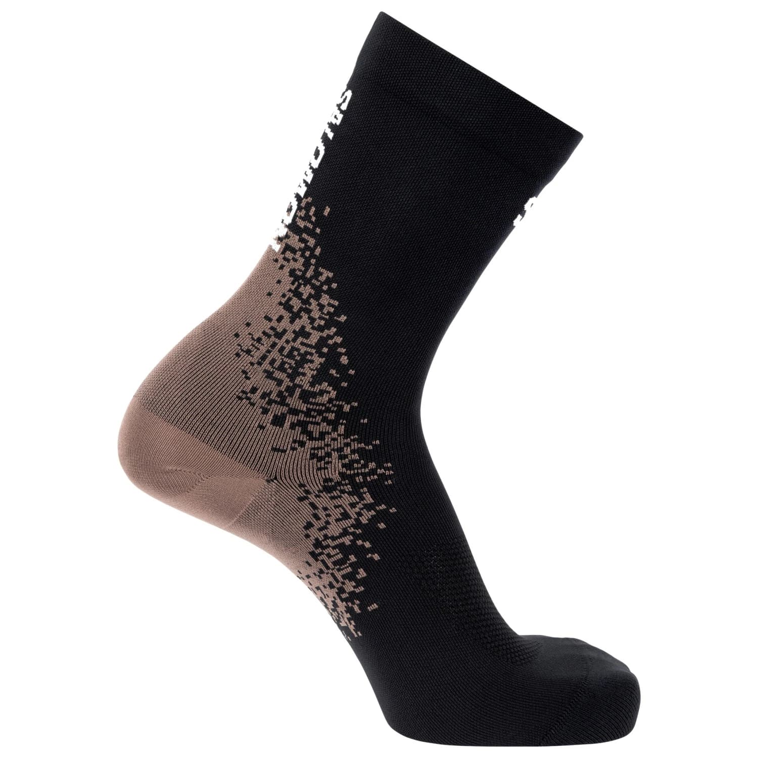 Чорапи за бягане Salomon GRVL Crew Running socks - Iron / Vanilla Ice
