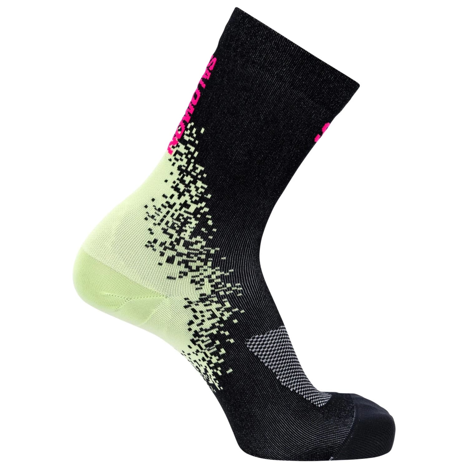 Чорапи за бягане Salomon GRVL Crew Running socks - Pink Glo / Butterfly