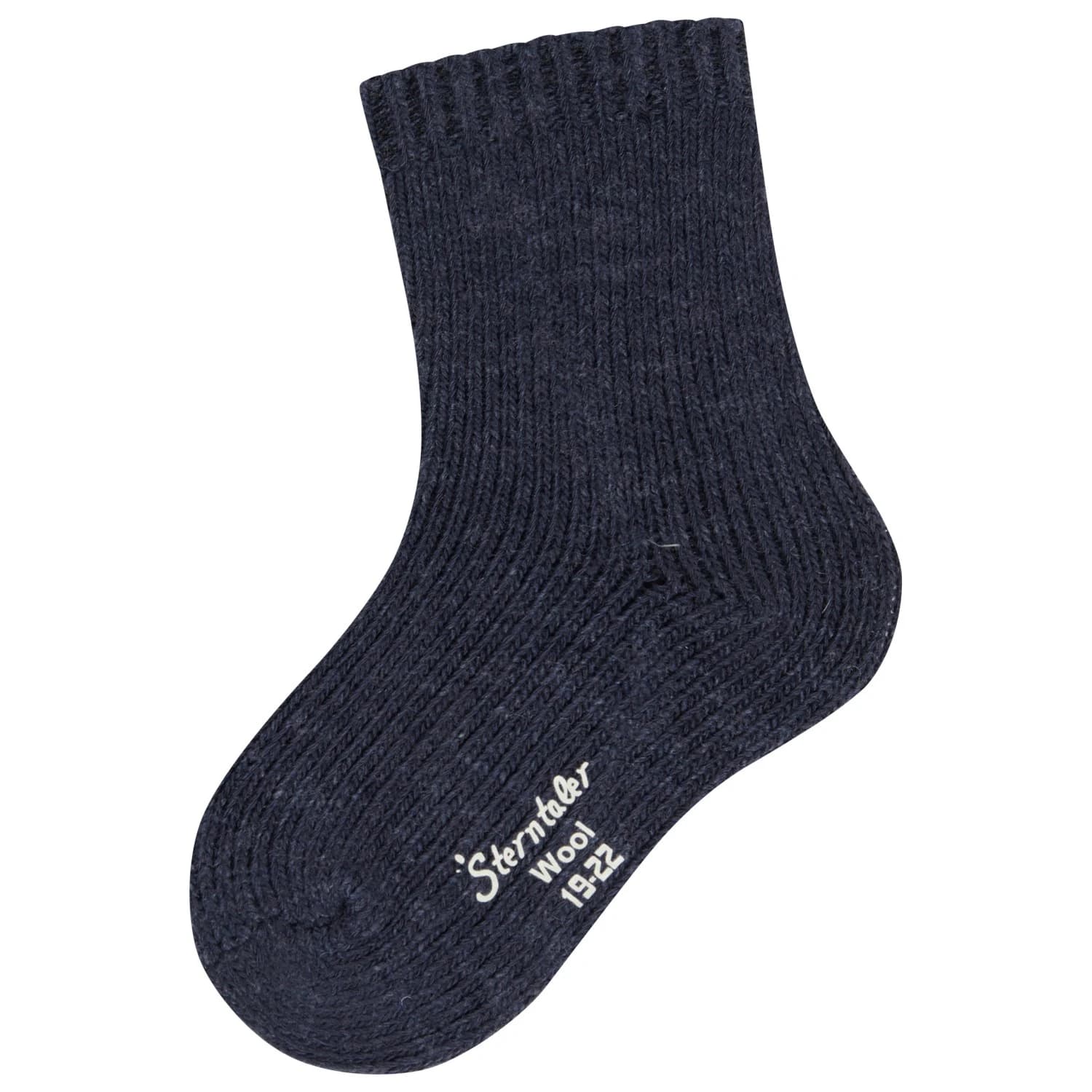 Детски мериносови чорапи Sterntaler Kids' Socks Wool, Handmade Look Sports socks - Blau Melange